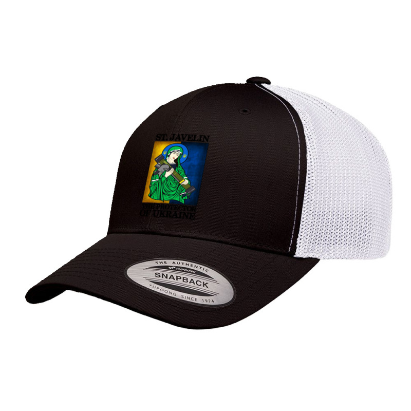 Saint Javelin Protector Of Support Retro Trucker Cap | Artistshot