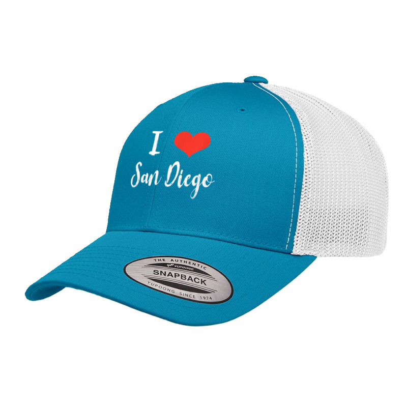 I Love San Diego T Shirt Retro Trucker Cap | Artistshot