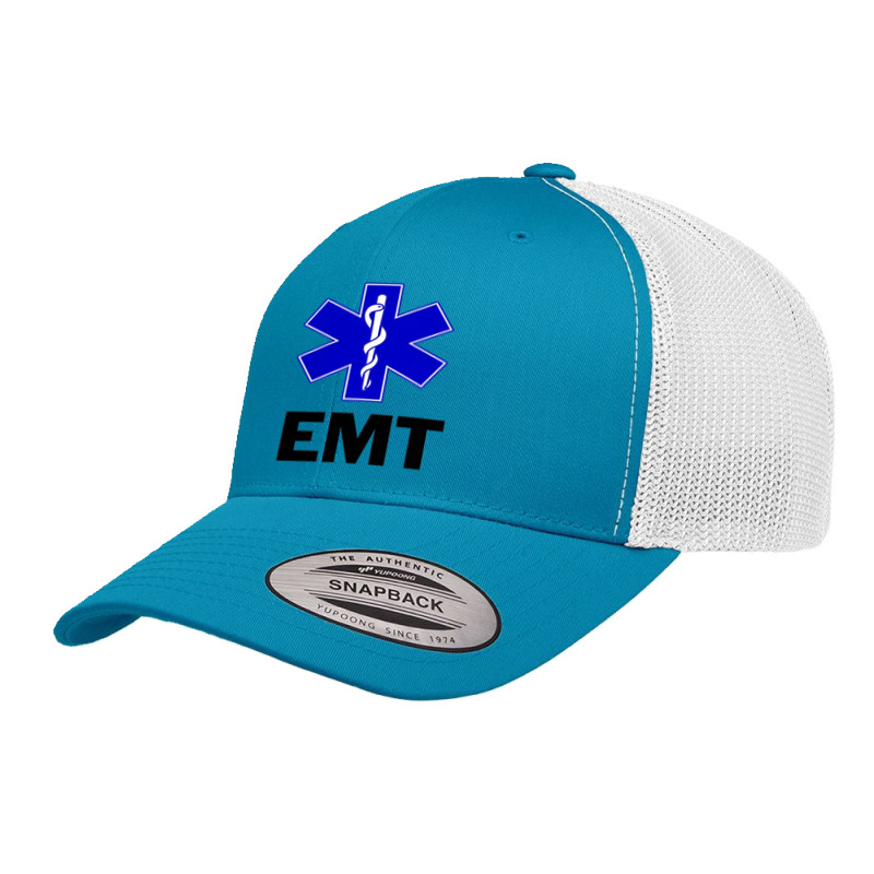 Emt Ems Paramedic Star Of Life Caduceus T Shirt Retro Trucker Cap | Artistshot