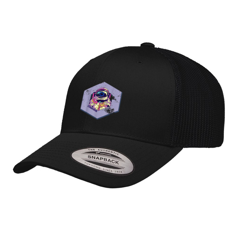 Cryptocurrency Link Chainlink Distressed Crypto Astronaut Retro Trucker Cap by LemonJack | Artistshot