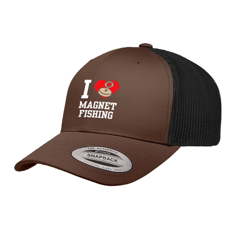 I Love Magnet Fishing Fisherman Magnets Fisher Premium Retro Trucker Cap by Tiktify | Artistshot