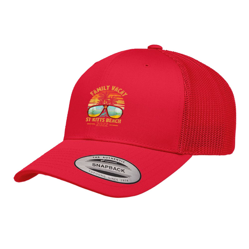 Vintage Family Vacation 2022 Lost Paradise St Kitts Beach Retro Trucker Cap by Tiktify | Artistshot