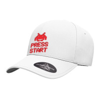 Space Invader Press Start, Space Invaders Seamless Cap | Artistshot