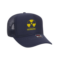 Vintage Nostalgic Radioactive Nuclear War Symbol Foam Trucker Hat | Artistshot