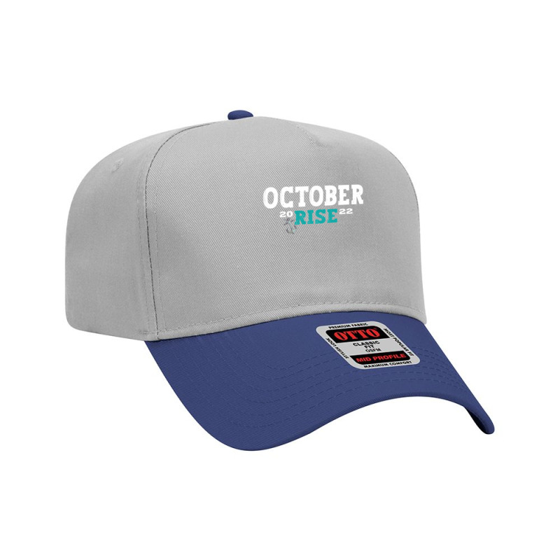 October Rise Mariner Vintage Quotes Mariners October Rise Pullover Hoo Adjustable Baseball Cap by cm-arts | Artistshot