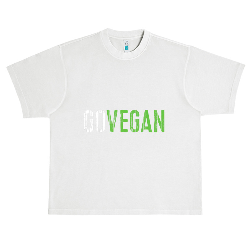 Go Vegan Vegetarian Gif Urban Heavy T-shirt | Artistshot