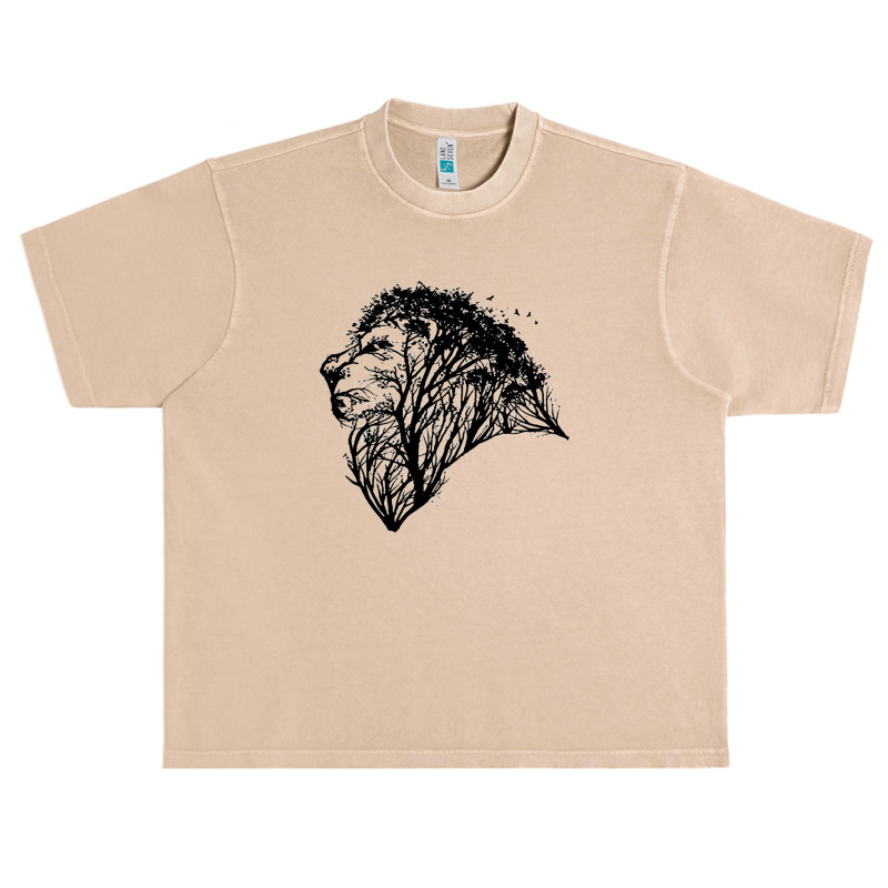 Lion Tree Nature Forest Urban Heavy T-shirt by cm-arts | Artistshot