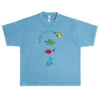 Dr. Seuss One Fish Two Fish Red Fish Blue Fish Urban Heavy T-shirt | Artistshot