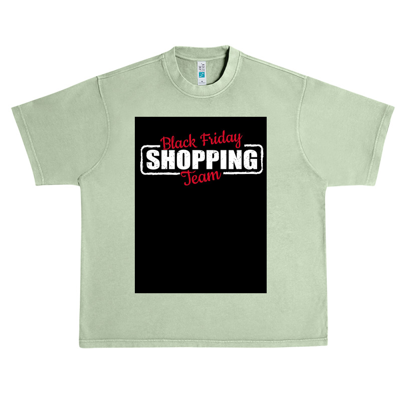 Black Friday Shopping Team   Red White Urban Heavy T-shirt by kalmasem | Artistshot