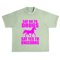 Red Yes To Unicorns Ribbon Week Urban Heavy T-shirt | Artistshot