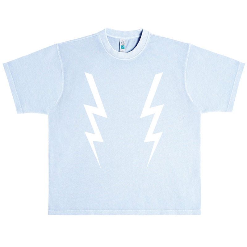 Awesome White Lightning Bolt Boosh Sweatshirt Urban Heavy T-shirt by cm-arts | Artistshot