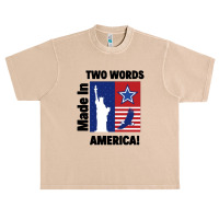 Two Words Made In America Urban Heavy T-shirt | Artistshot