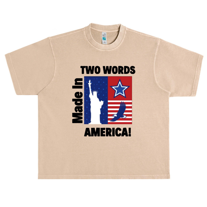 Two Words Made In America Urban Heavy T-shirt | Artistshot