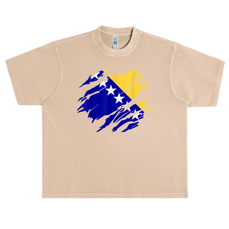 Bosnia Bosnian Flag T Shirt Urban Heavy T-shirt by melliebowleli | Artistshot