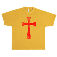 Distressed Crusader Knights Templar Cross Urban Heavy T-shirt | Artistshot