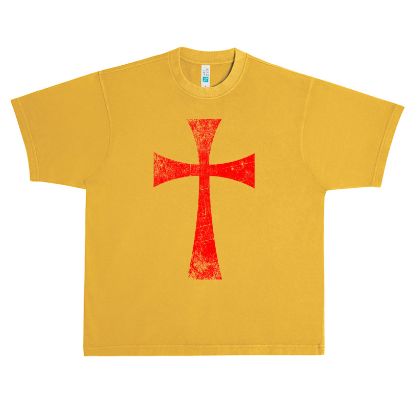 Distressed Crusader Knights Templar Cross Urban Heavy T-shirt | Artistshot