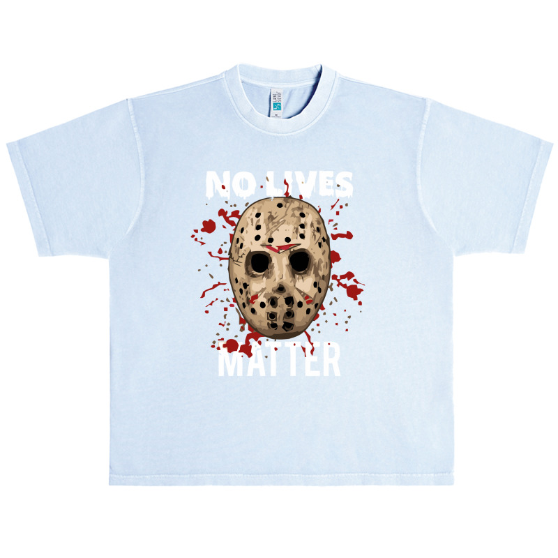 No Lives Matter 'jason Mask Horror Halloween Urban Heavy T-shirt by cm-arts | Artistshot