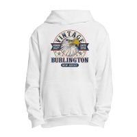 Retro Bald Eagle Burlington New Jersey Vintage Limited Edition Urban Pullover Hoodie | Artistshot