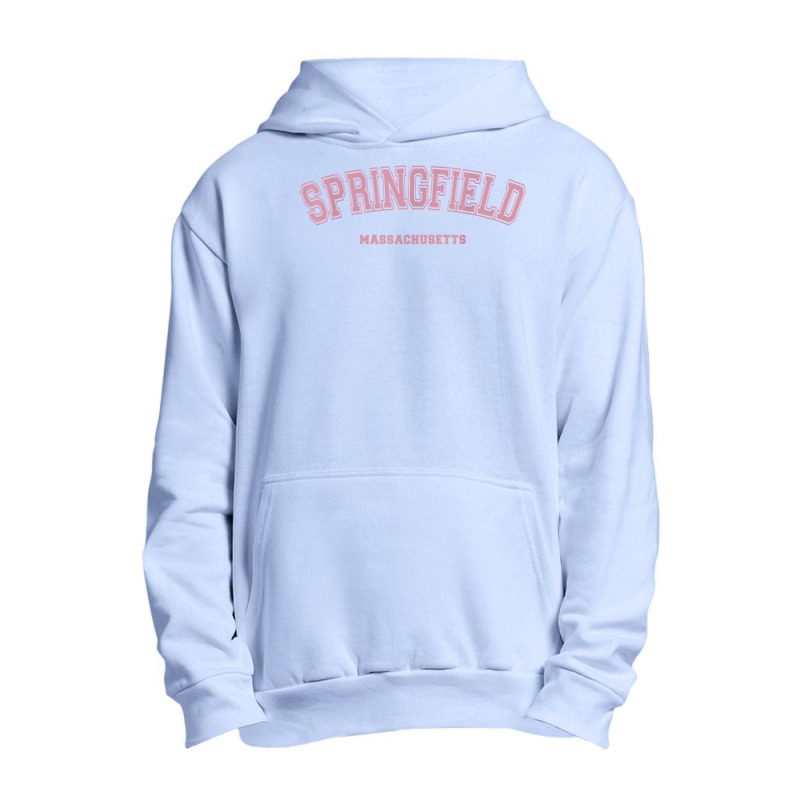 Pink Springfield Massachusetts Ma Varsity Style Springfield T Shirt Urban Pullover Hoodie | Artistshot