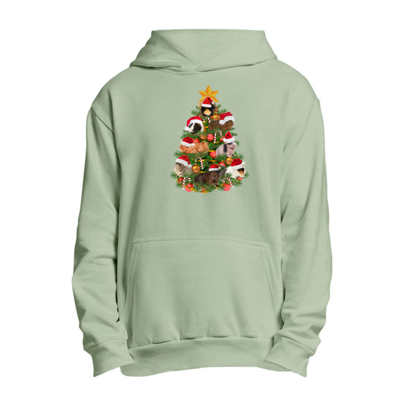 Funny Weird Holiday Guinea Pig Merry Cavy Christmas Tree Urban Pullover Hoodie | Artistshot