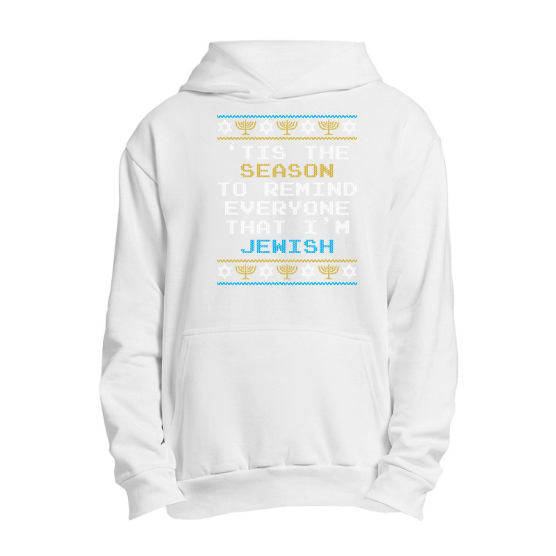 Funny Tis The Season Jewish Hanukkah Chanukah Urban Pullover Hoodie | Artistshot