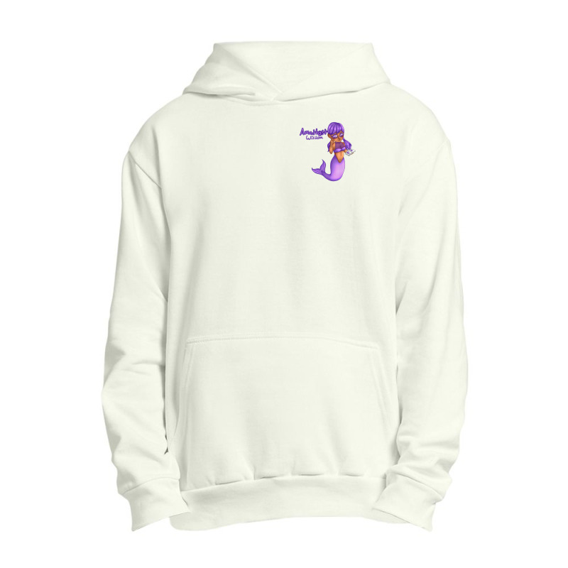 Amethyst Birthstone Mermaid 1 Urban Pullover Hoodie by ErikaCharles | Artistshot