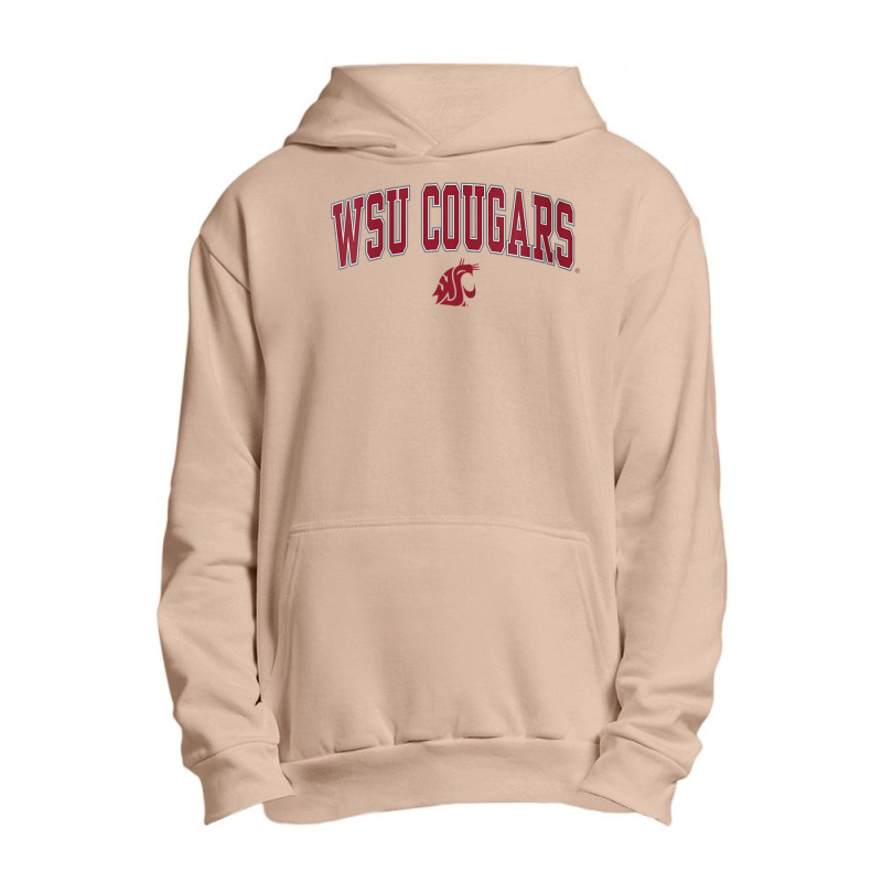 Womens Washington State Cougars Womens Arch Over Heather Gray V Neck T Urban Pullover Hoodie by cm-arts | Artistshot