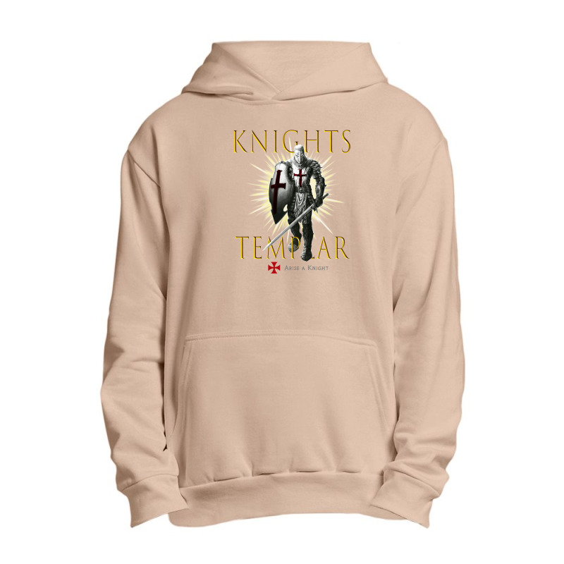 Knights Templar Christian Warrior Knight With The Faith Of The Lord Ou Urban Pullover Hoodie | Artistshot