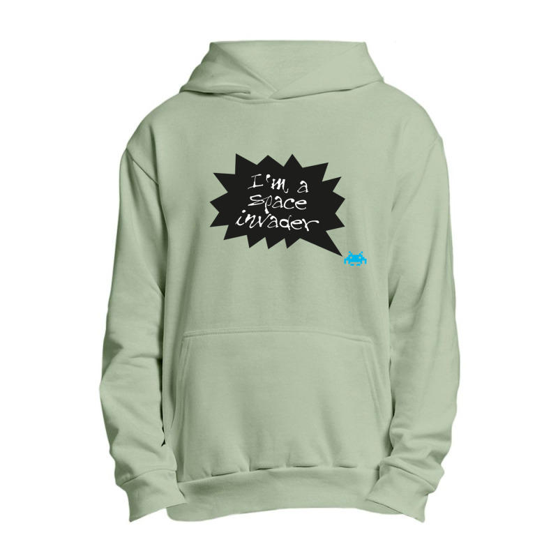 Im A Space Invader Urban Pullover Hoodie by cm-arts | Artistshot