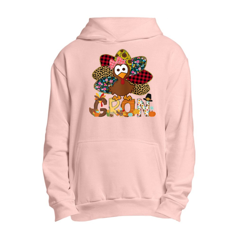 Womens Fall Turkey Gran Shirt, Thanksgiving Doodle Grandma T Shirt Urban Pullover Hoodie | Artistshot