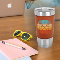 Lacrosse Vintage Retro Lacrosse Stick Sun Gift Leatherette Tumbler | Artistshot