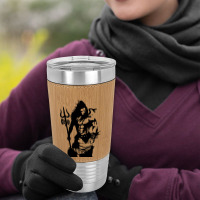 Lord Shiva Art Angry Trishul Leatherette Tumbler | Artistshot