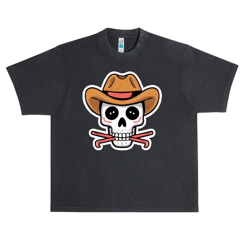 Kawaii Skull Cowboy Urban Heavy T-shirt | Artistshot