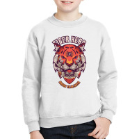 Tiger Head Youth Sweatshirt | Artistshot