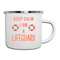 Mens Keep Calm I Am A Life Guard Seashore Marine Police Duty Premium Camper Cup | Artistshot