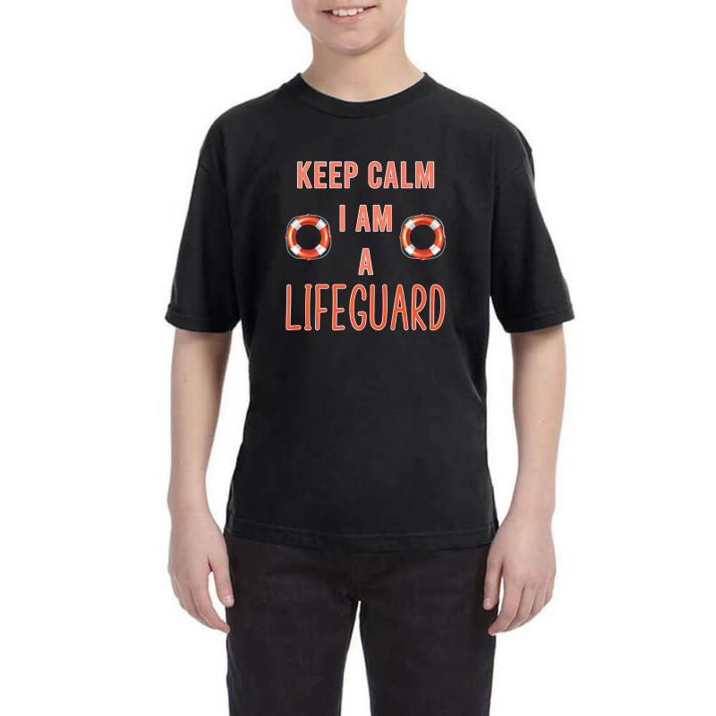 Mens Keep Calm I Am A Life Guard Seashore Marine Police Duty Premium Youth Tee | Artistshot