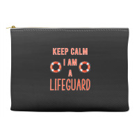 Mens Keep Calm I Am A Life Guard Seashore Marine Police Duty Premium Accessory Pouches | Artistshot