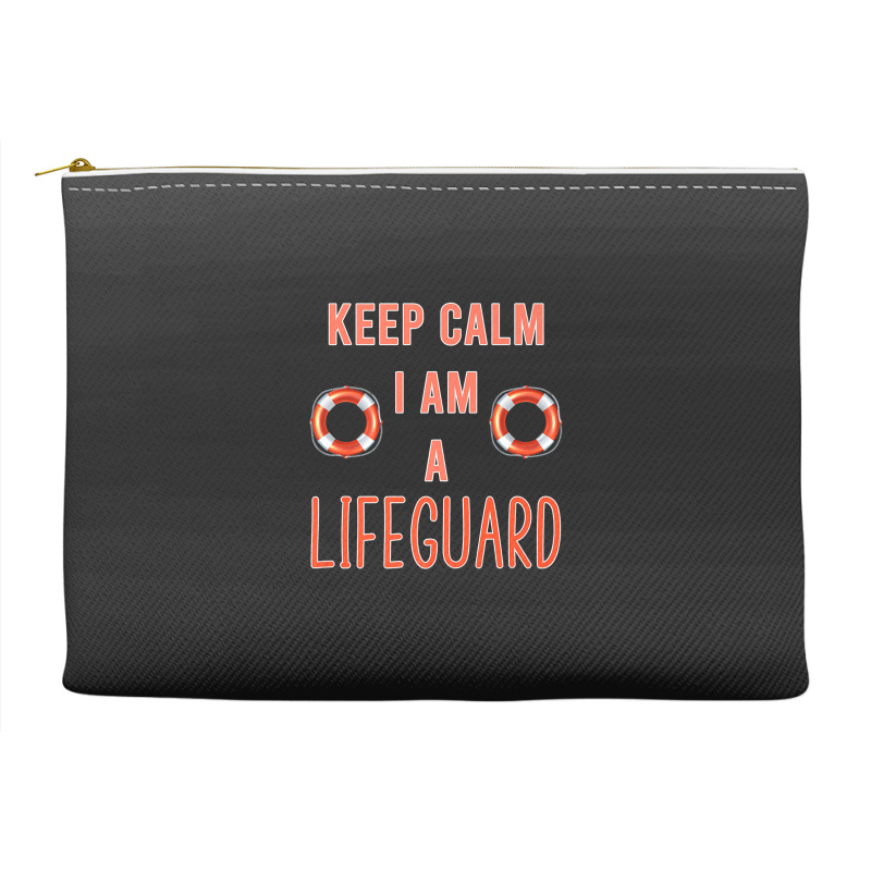 Mens Keep Calm I Am A Life Guard Seashore Marine Police Duty Premium Accessory Pouches | Artistshot