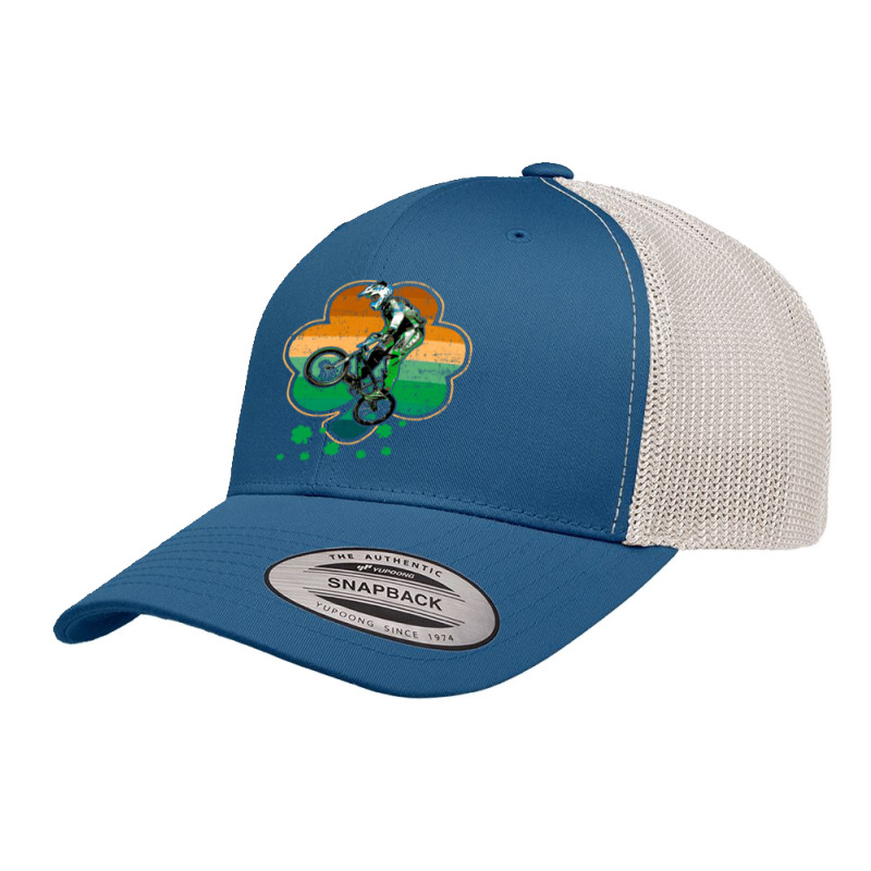 Patrick's Day Bmx Motocross Bike Racing Bicycle Rider Sports Retro Trucker Cap by UbengArt | Artistshot