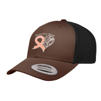 Endometrial Cancer Awareness T  Shirt Endometrial Cancer Awareness Hea Retro Trucker Cap | Artistshot