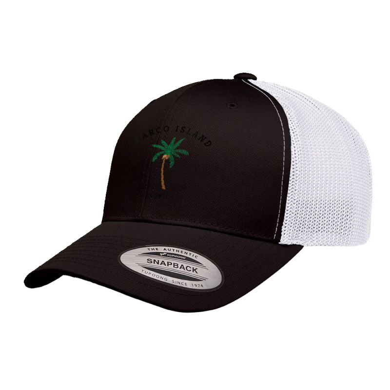 Womens Marco Island Florida Colorful Palm Tree Retro Novelty Art V Nec Retro Trucker Cap by oluwafemimccullers | Artistshot