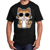 Mr Kawaii Cat Basic T-shirt | Artistshot