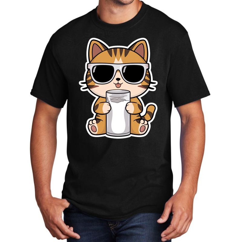 Mr Kawaii Cat Basic T-shirt | Artistshot