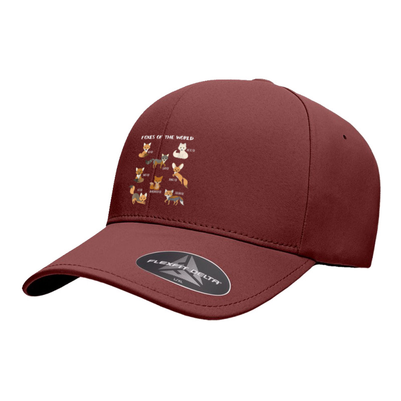 Foxes Of The World Funny Fox Animals Educational Seamless Cap by Rainbow90 | Artistshot