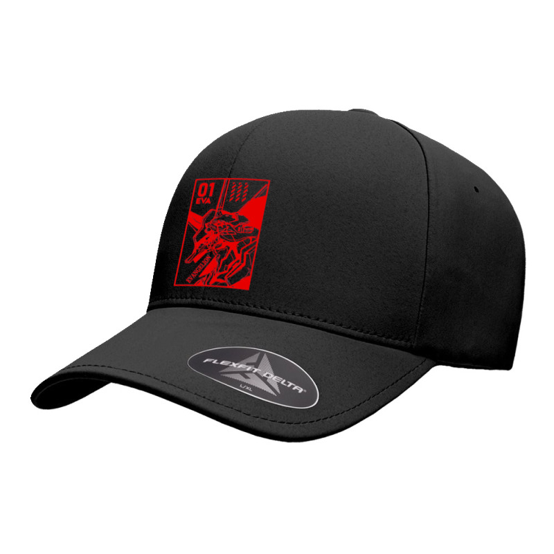 01 Evaangel Neon Robot Genesis Seamless Cap by JesseBWiles | Artistshot