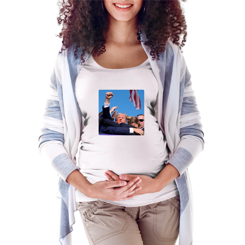 Donald Trump - Cant Keep Him Down! Maternity Scoop Neck T-shirt | Artistshot