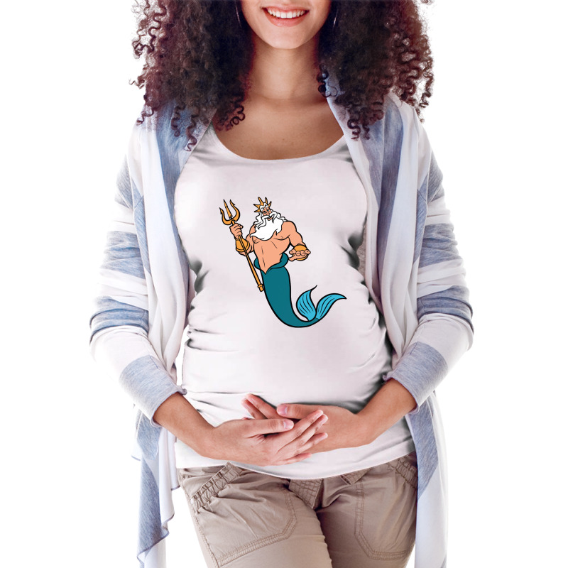 King Triton Maternity Scoop Neck T-shirt by kisakisa | Artistshot