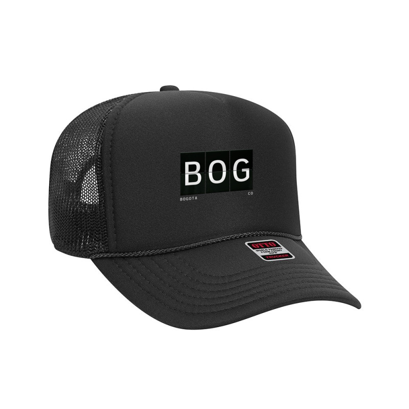 Bog Bogota Colombia South American Retro Travel Airport Code Premium T Foam Trucker Hat by cm-arts | Artistshot