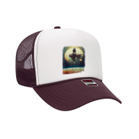 Astronaut Stranded On A Destroyed Space Station Solar System Foam Trucker Hat | Artistshot