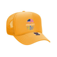 Asturias American Flag Family Reunion Long Sleeve Foam Trucker Hat | Artistshot